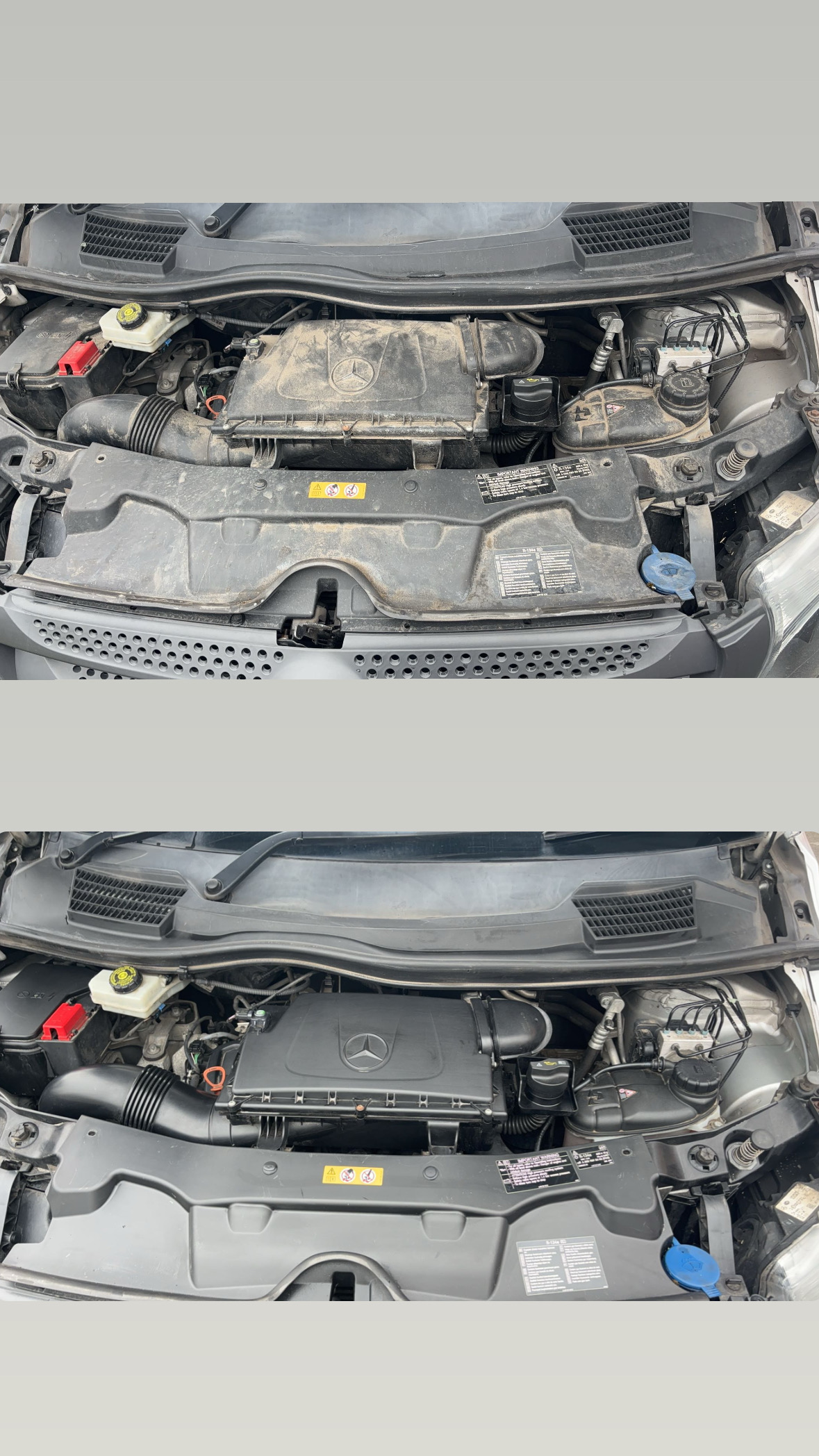 Engine Bay Clean — Mercedes