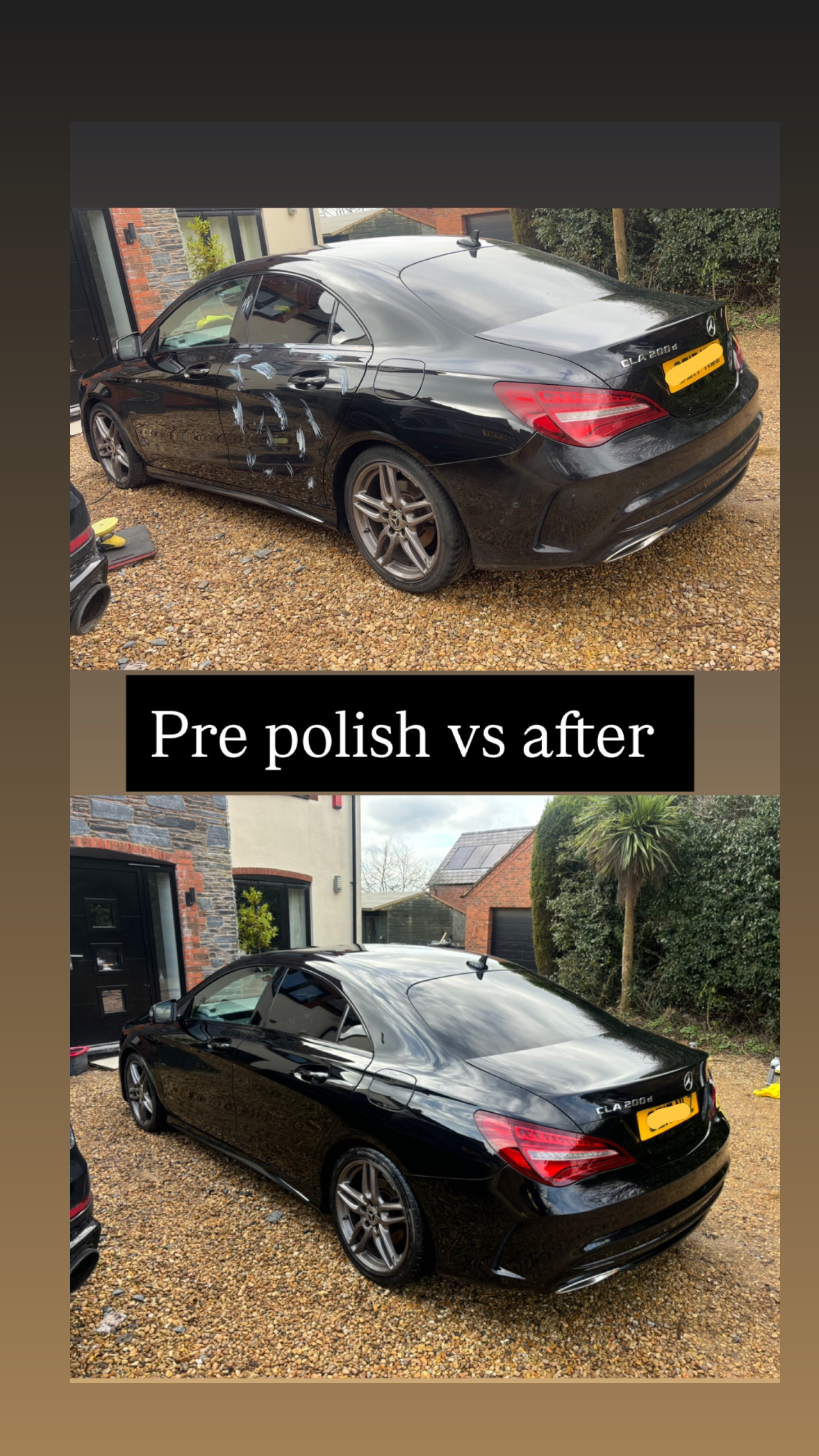 Pre Polish vs After — Mercedes C-Class